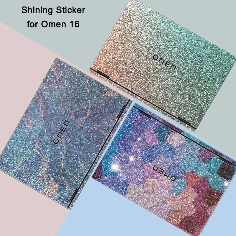 

No Glue Luxury Crystal Shining Sticker For 2025 2024 Omen 16 inch Gaming Laptop 16-am 16-ap16.1 16-wf pre-cut Cover Film Skin