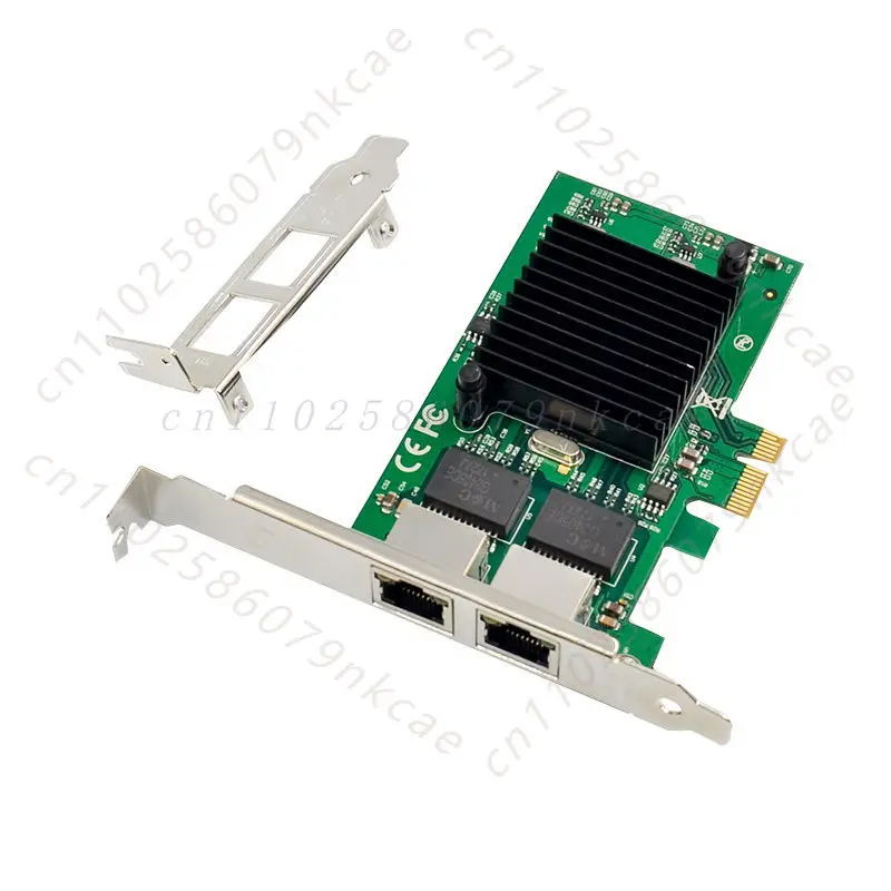 82576-T2 PCIe x1 dual electrical port Gigabit server network interface card for Intel 82576EB chip