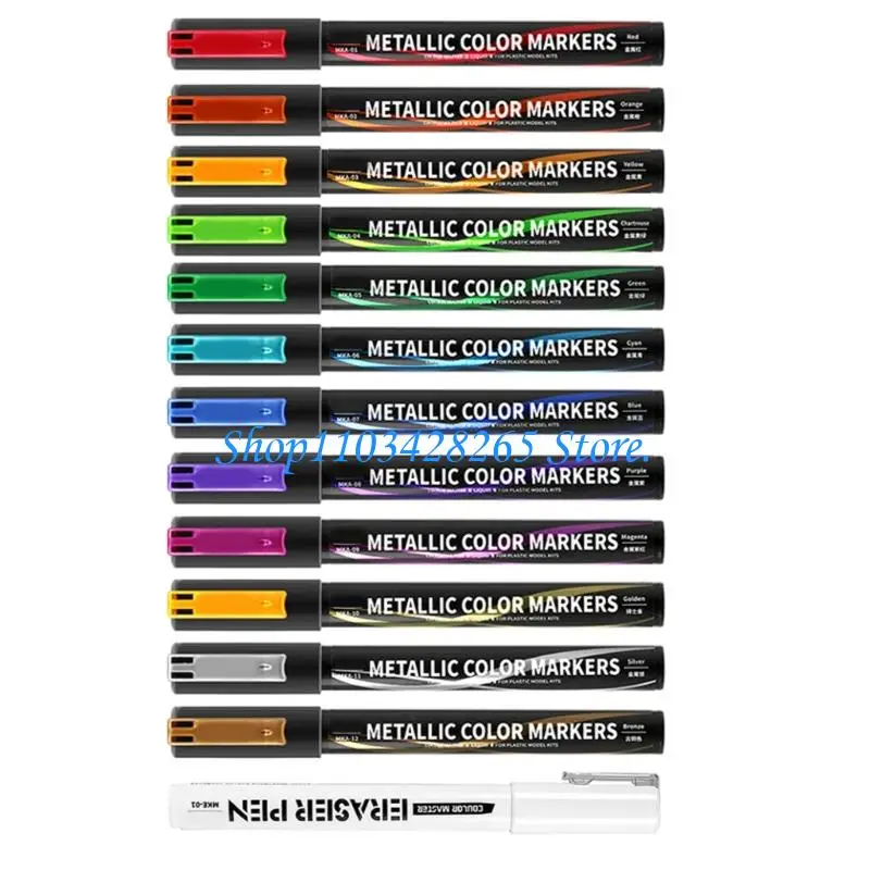 نموذج لمس أقلام الطلاء تلوين ماركر فرشاة القلم لإصلاح الخدش والتلوين الاحترافي على الأسطح المختلفة G2TE