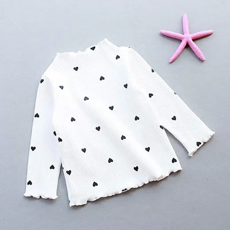 Menoea Girls Lovely Heart Print Sweaters New Autumn Kids Baby Pattern Clothing Fashion Clothes Casual Outfits Knit  Sweater