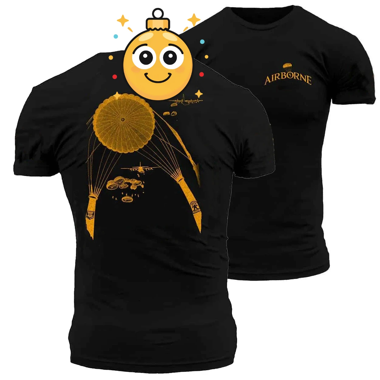 Vintage Paratrooper Parachute Airborne Military Grunt Style T-Shirt 100% Cotton O-Neck Short Sleeve Summer Casual Mens T-shirt