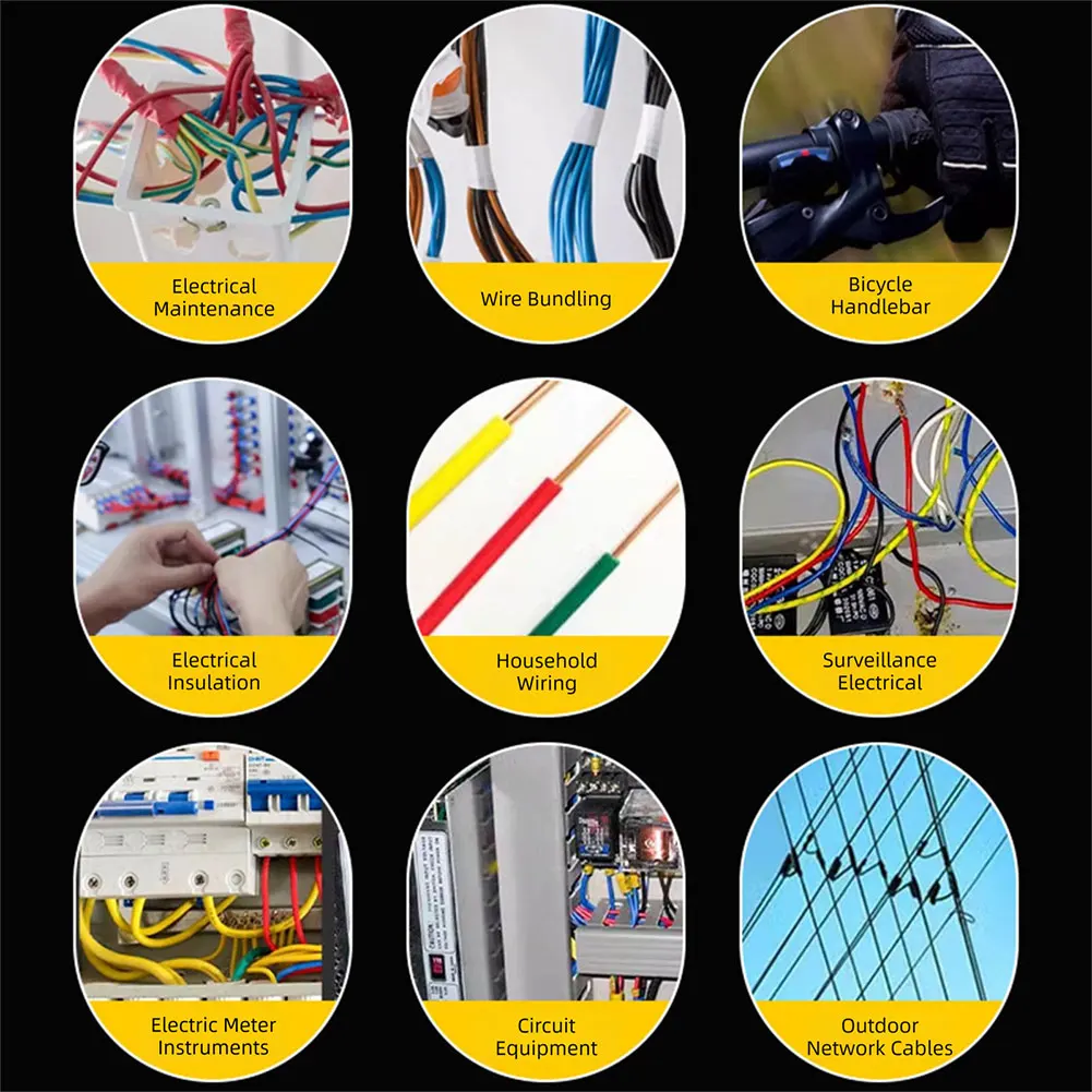 

Красочная электроизоляционная лента, многоцветная, для легкой идентификации проводов и цепей. Ремонт автомобильных цепей