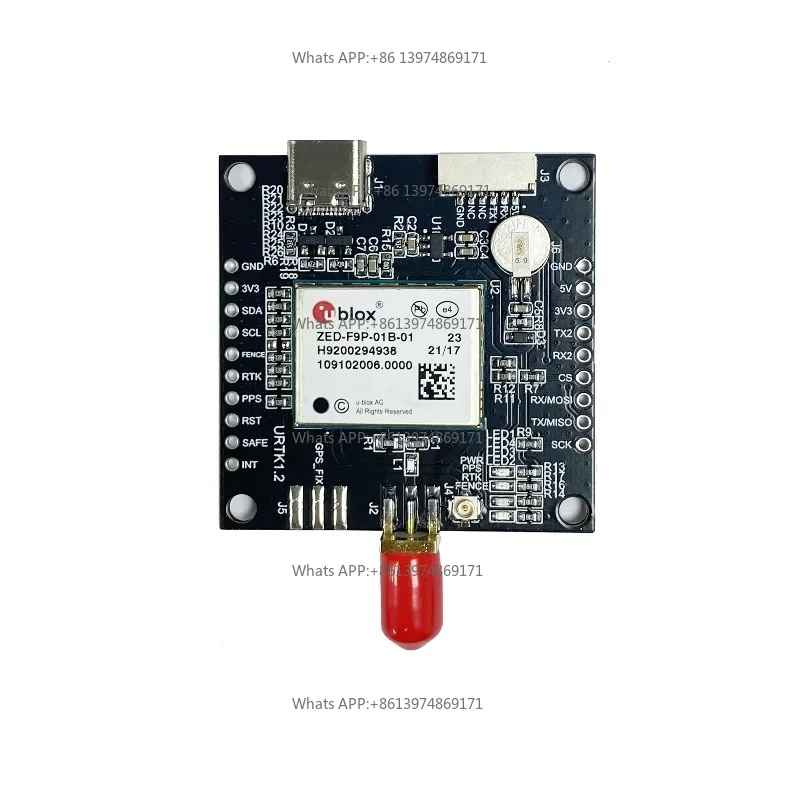 ZED-F9P RTK GNSS receiver board with S MA Base or Rover Original ZED-F9P-01B-01 RTK High Precision GNSS/GPS  Development Board