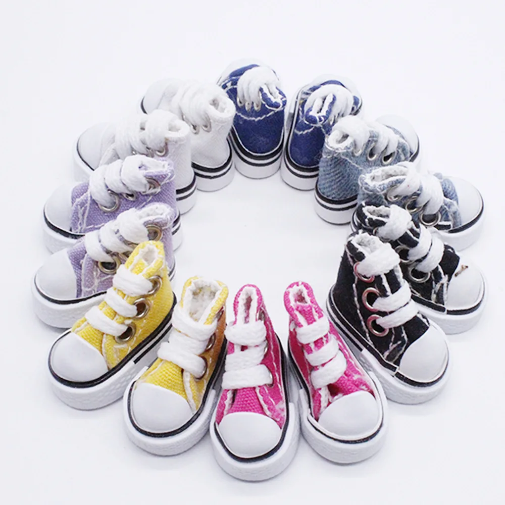 HOUZIWA Blyth Shoes 3.5CM Canvas Shoes For BJD Dolls