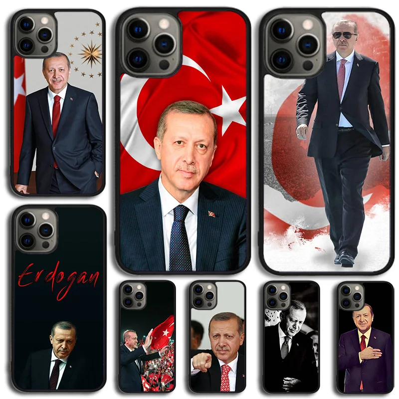 Turkey Recep Tayyip Erdogan Phone Case Cover For iPhone 15 16 14 XR XS 11 12 13 Mini Pro MAX Plus