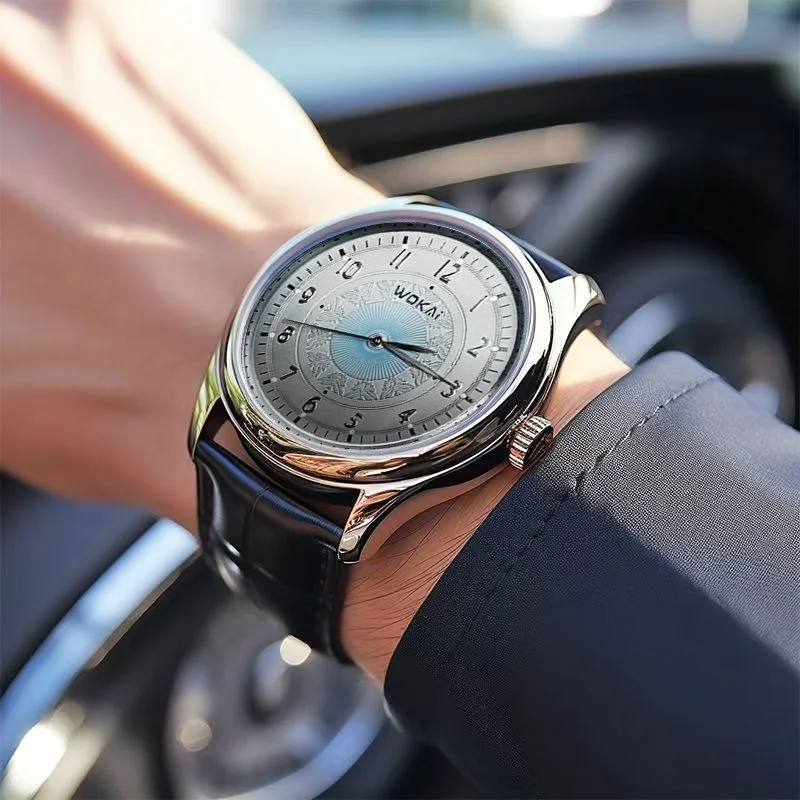 Reloj de pulsera de marca superior para hombre, reloj de negocios de lujo resistente al agua para hombre, reloj nuevo de cuarzo 2025, relojes de cuero para hombre, reloj atractivo