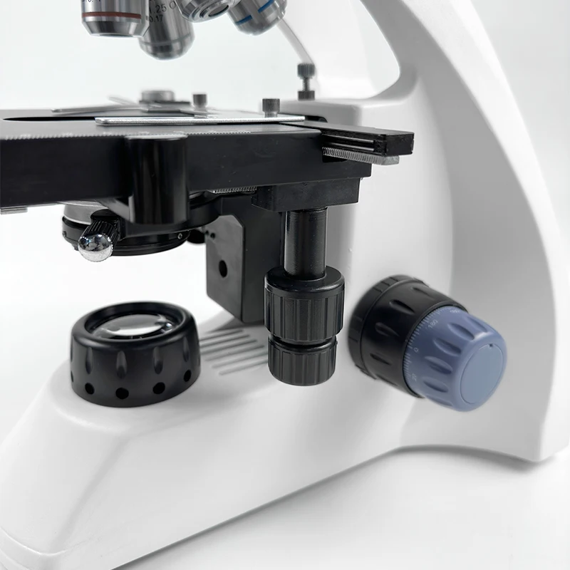 Albenth 40X-1000X Trinocular Biological Microscopes With 3W LED, Abbe Condenser, Double Layer Mechanical Stage