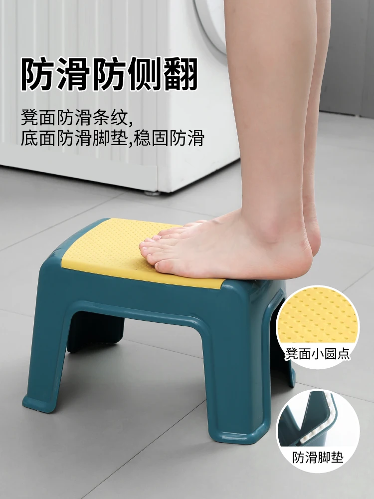 

Plastic low stool, bathroom, foot mat, shoe changing stool non slip stool, household, children's learning, adult small stool