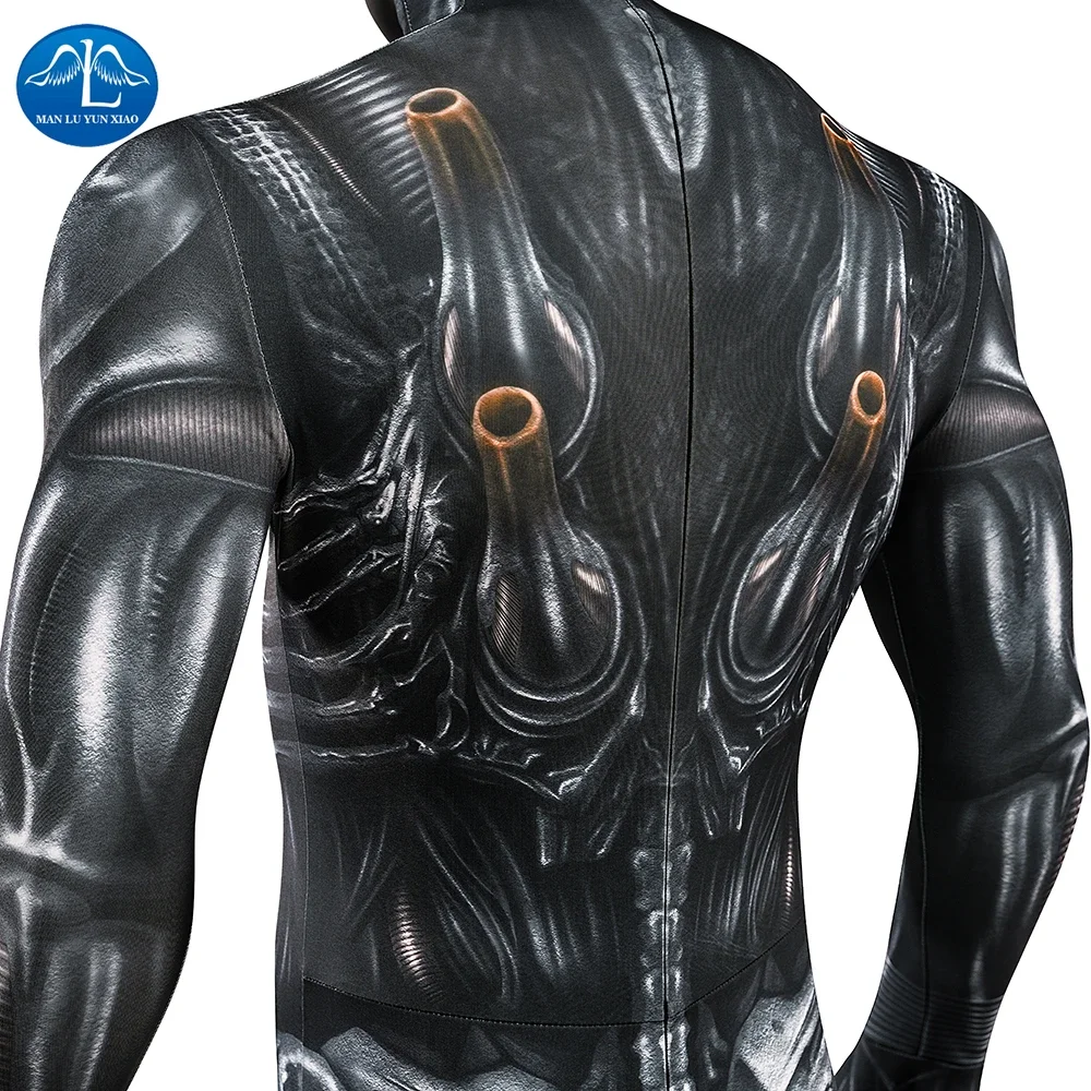 Alien Romulus Xenomorph kostuum voor volwassenen Sci Fi Movie Monster Suit Space Monster Outfit voor Halloween Cosplay-kostuums