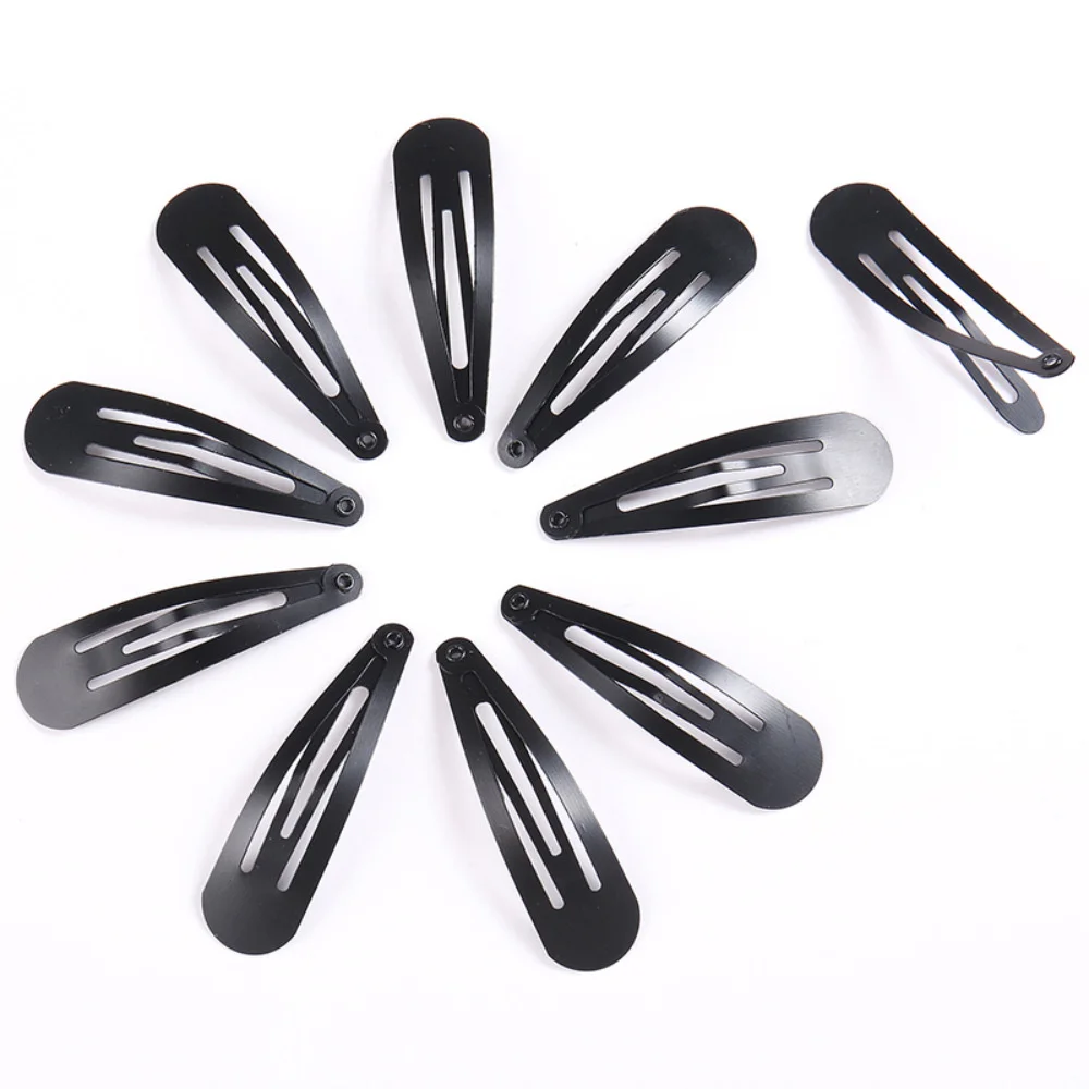 10pcs/lot Black Bobby Pins Wavy Hairpins Fashion Hair Clips Metal Barrettes Wave Hairgrips Fashion Hair Clips for Girl Women