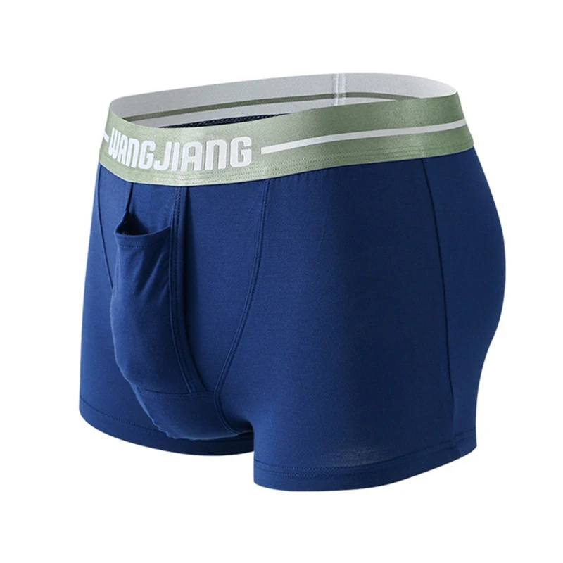 

Sexy Men Underwear Modal Boxer Shorts Breathable Panties Man Bullet Separation Pouch Underpants Male Trunks Cueca Calzoncillos