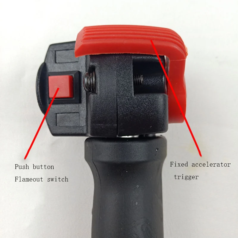 Side mounted mower accessories mower throttle switch assembly left and right switch handles