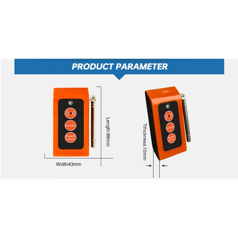 환자 경보 시스템 비상 소리 및 빛 경보 소형 간병인 수신기 SC-R16 US 플러그