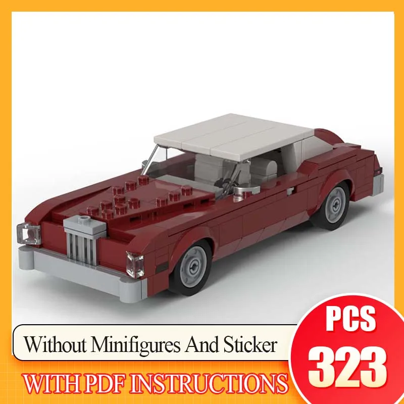 

323 шт. MOC Mark IV 8wide SS Speed Champion городской автомобиль суперкар гоночные строительные блоки кирпичная техника креативные подарки «сделай сам»