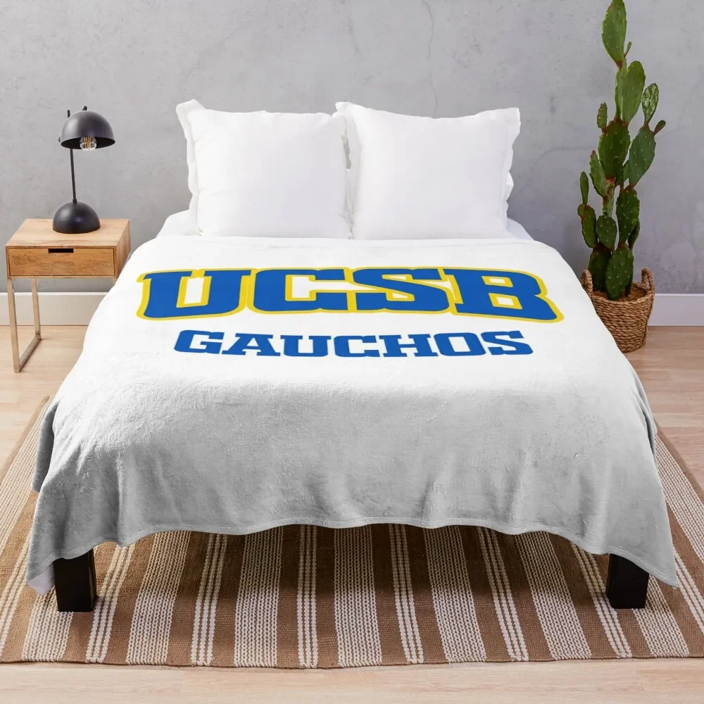 

UCSB - University of California Santa Barbara Gauchos Throw Blanket Vintage Comforter decorative for winter Blankets