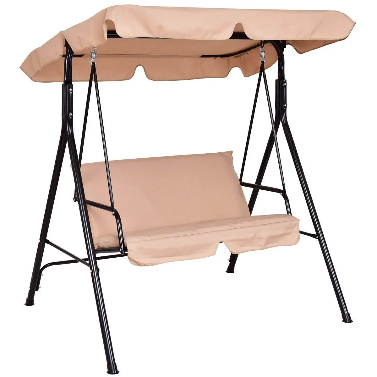

Factory Direct Sale 3 Seats Steel Frame Patio Garden Swing Chair With Canopy Designs