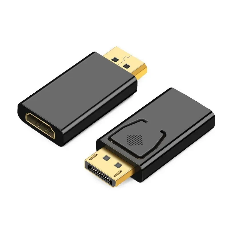 Displayport para conversor compatível com HDMI, 4K, 1080P, HDTV, monitor de computador, adaptador de áudio e vídeo