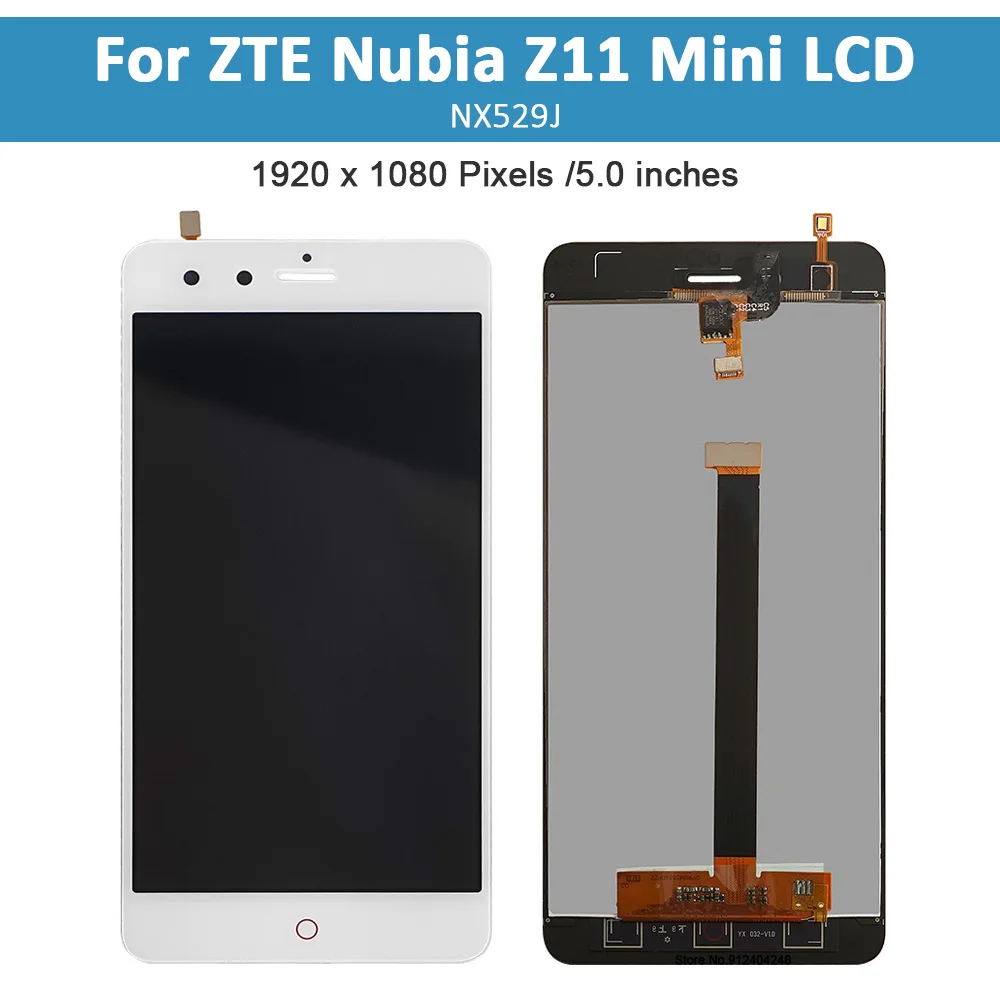 100% Original IPS LCD For ZTE Nubia Z11 Mini NX529J lcd screen For ZTE Nubia Z11Mini Display Touch panel Digitizer Assembly