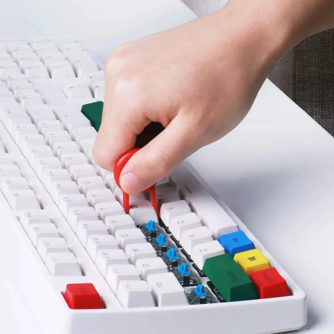 Tastatur-Reinigungsbürste, Computer-Kopfhörer-Reinigungswerkzeuge, Tastaturreiniger, Tastenkappen-Abzieher-Set für PC, Airpods Pro 1 2