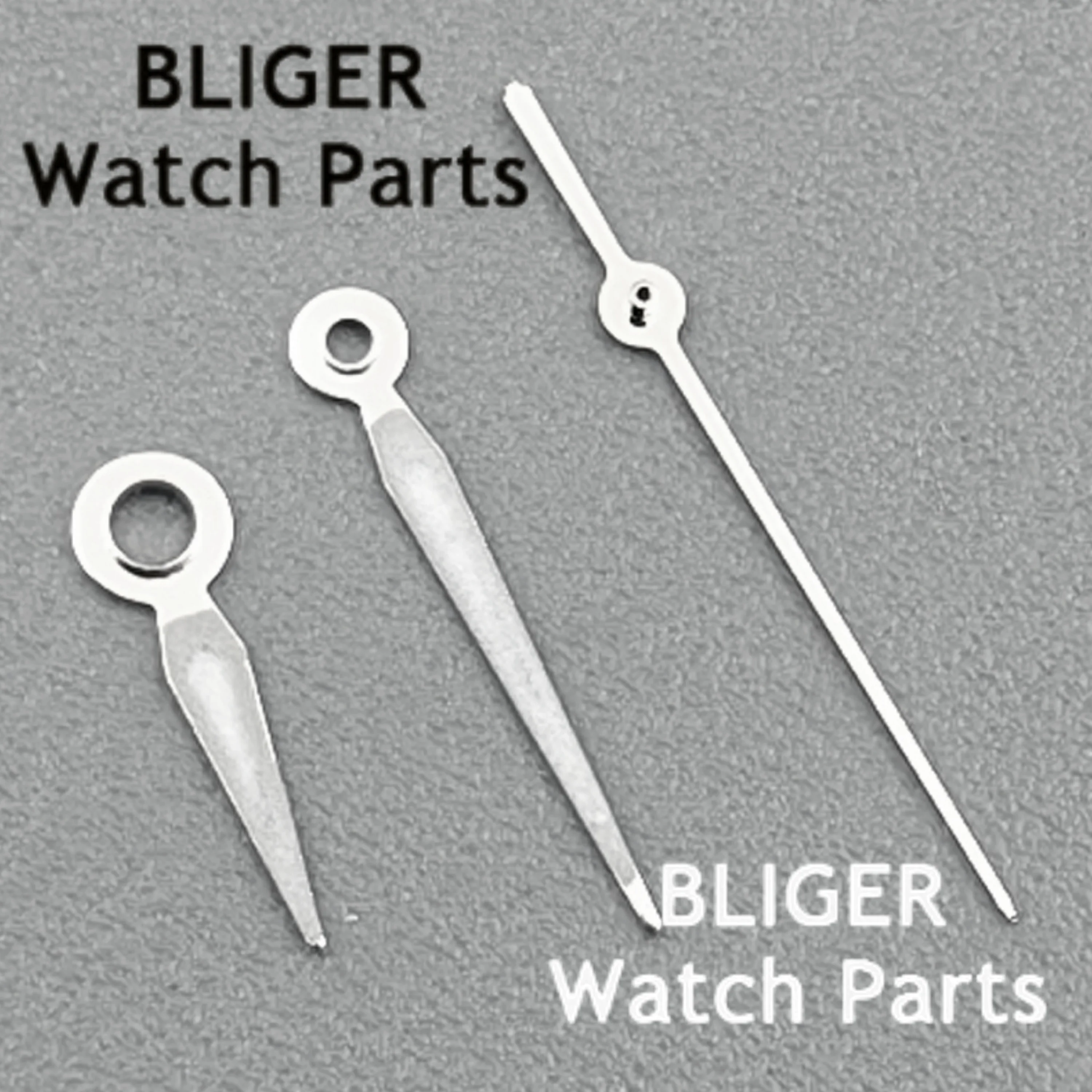 BLIGER NH05 Hands Silver/Gold/Rose Gold/Gun Watch Pointers Super Luminous Fit NH05A NH06A Movement For 24.5mm Dial Watch Parts