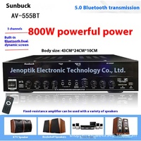 SUNBUCK HiFi Stereo Digital Bluetooth Amplifiers Home High Power Dual Dynamic Screen Sound K Song Audio Bass HIFI Speaker