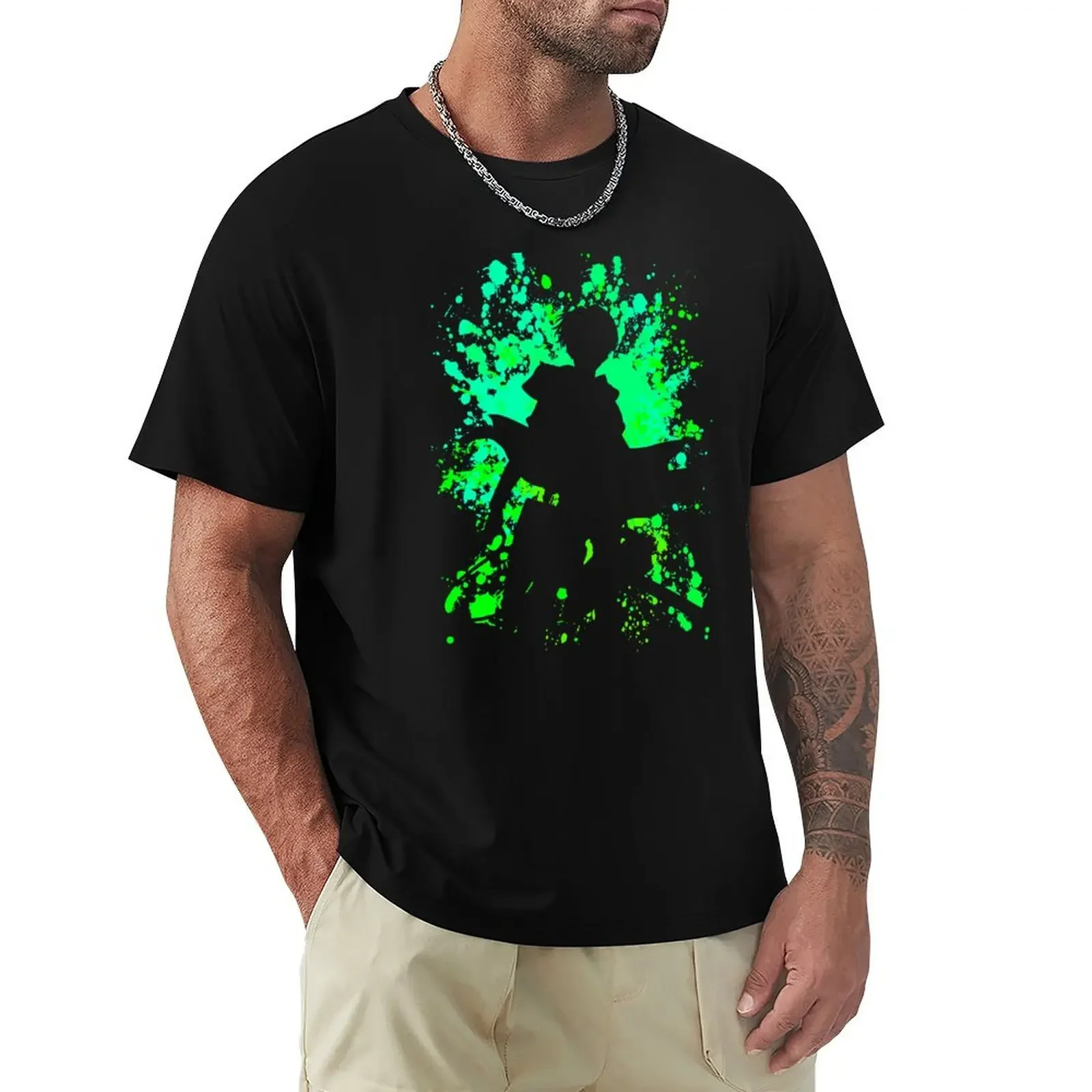 Levi Inspired Paint Splatter Anime Shirt T-Shirt anime clothes graphics vintage mens workout shirts