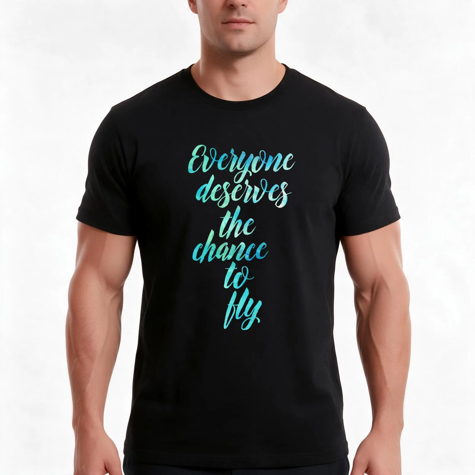 Everyone Deserves the Chance to Fly T-Shirt Summer Casual Cotton Tee Oversized Streetwear Tops Vintage Graphic Print