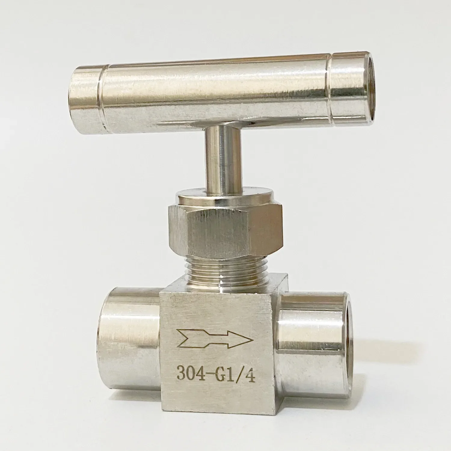 

1/8" 1/4" 3/8" 1/2" BSP Female Male Thread 304 Stainless Steel Needle Valve Flow Control Water Gas Oil