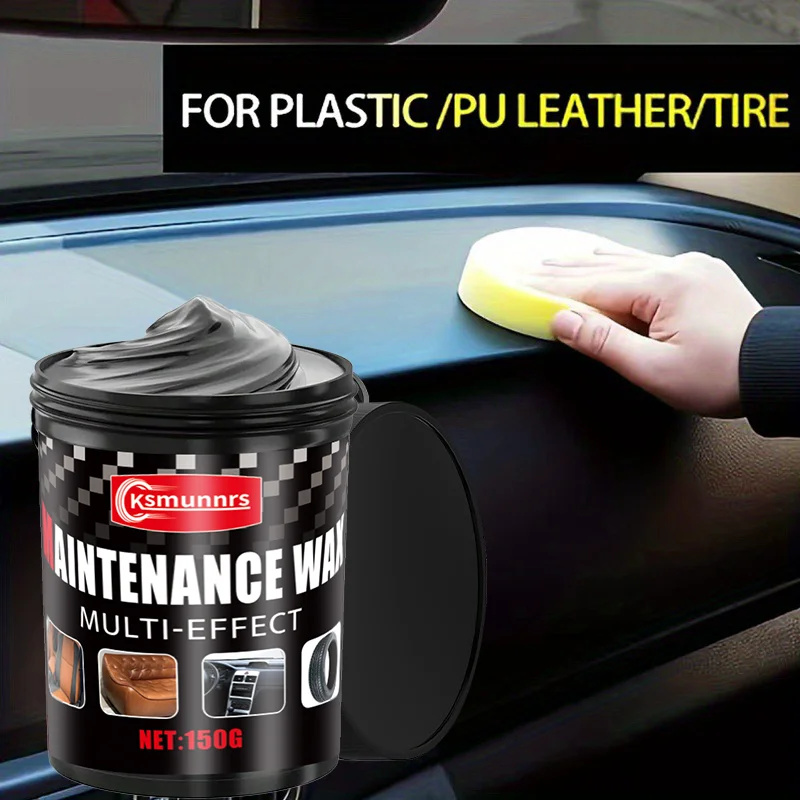 

Воск для ремонта кожи автомобиля — глянцевый восстановитель черной отделки салона автомобиля и приборной панели — Предотвращает старение — Предотвращает износ шин