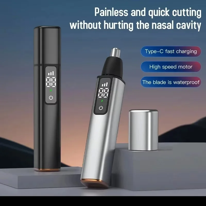 Smart Electric Nose Hair Trimmer 3 Gear High Speed Motor Portable Shaver Nose Hair Clipper Trimmer For Men and Women