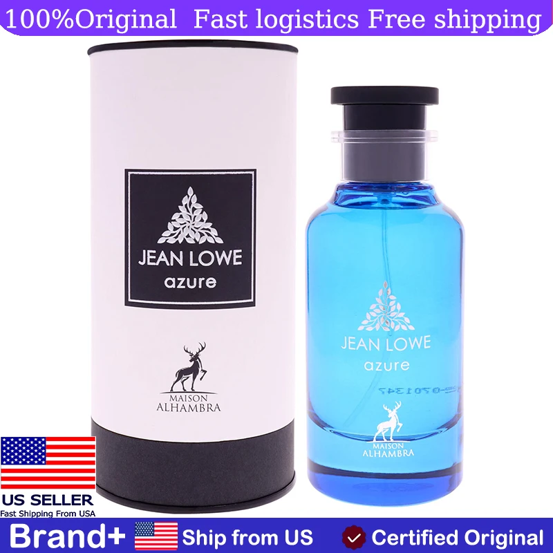 Maison Alhambra Jean Lowe Azure Unisex 3.4 Oz EDP Spray Long Lasting Fragrance Cologne Persistence Pheromone Natural Portable