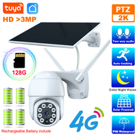 Tuya 4G Solar Security Camera Outdoor Waterproof Surveillance CCTV PIR Detection Smart Life APP 3MP PTZ Camera Without SIM Card