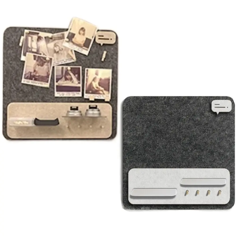 Removable Cork Board for Walls Decorative 40x40cm Notice Pin Board Set Self-Adhesive Wood Sticks Photo Display Board Kitchen