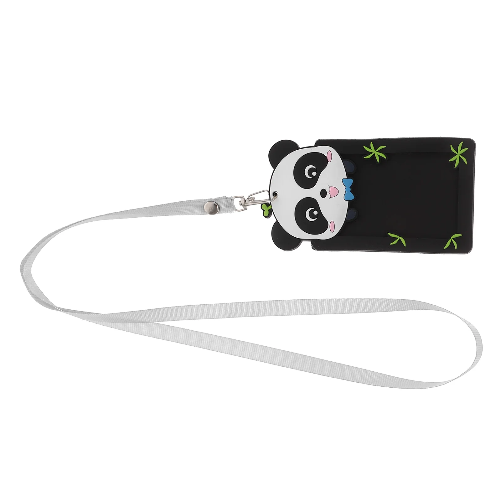 

Soft Rubber PVC Card Holder Cute Cartoon Neck Strap Bus Pass Student ID Lanyard Key Wristlet Badge Holder Waterproof Travel