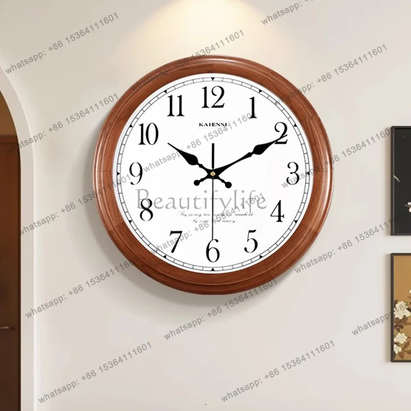 Solid Wood Modern Wall Clocks Fashion Simple Luxury Bedroom Wall Clocks Minimalist Nordic Orologio Da Parete Home Decoration