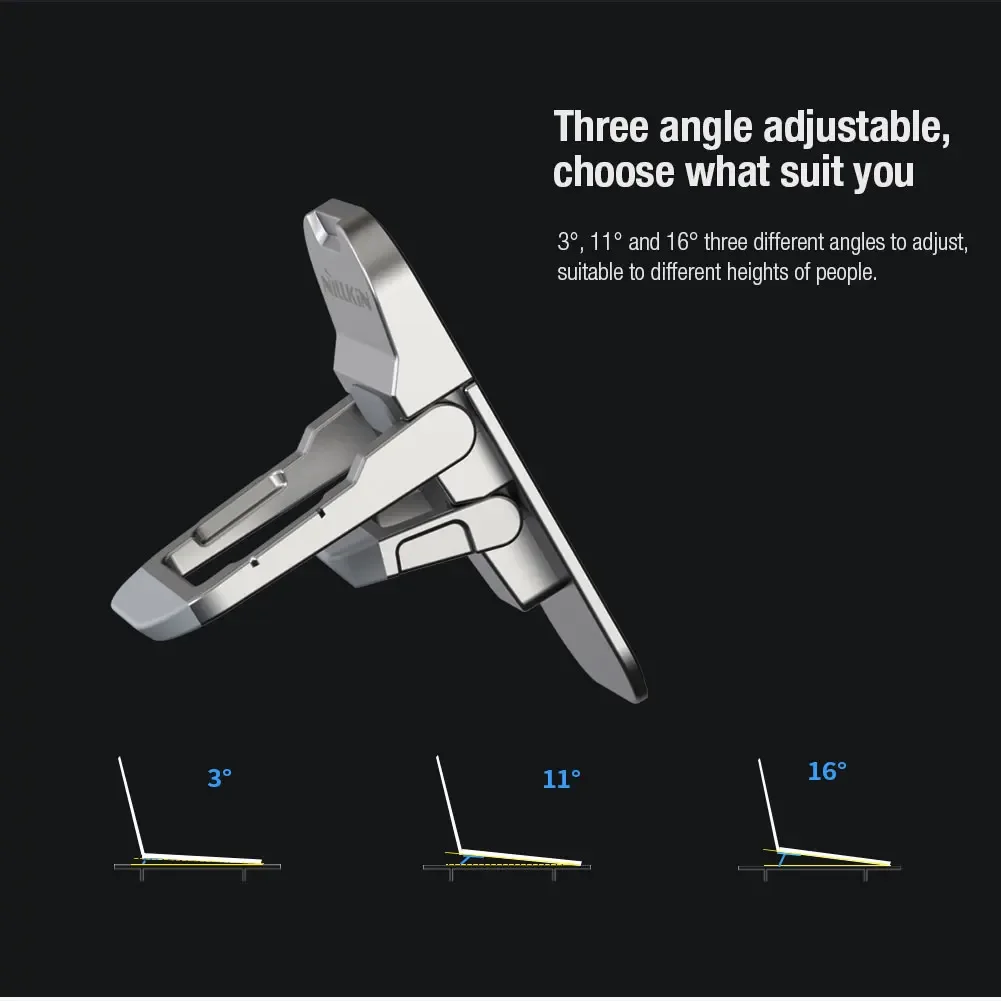 NILLKIN Notebook Computer Stand Foldable Non-Slip Silicone Portable Notebook Computer Stand Foldable