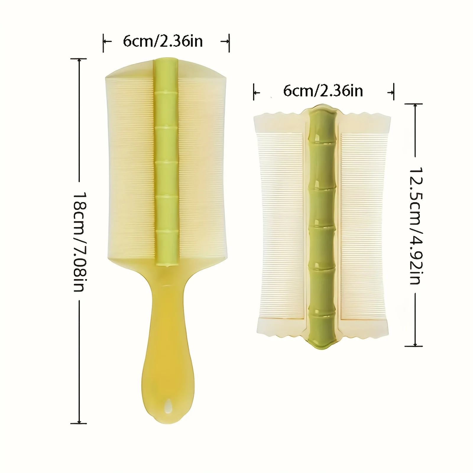 Plastic Lice Comb Double-sided Super Dense Teeth Remove Dandruff Scalp Cleansing Scalp Massage Comb Flea Removal Hair Tools