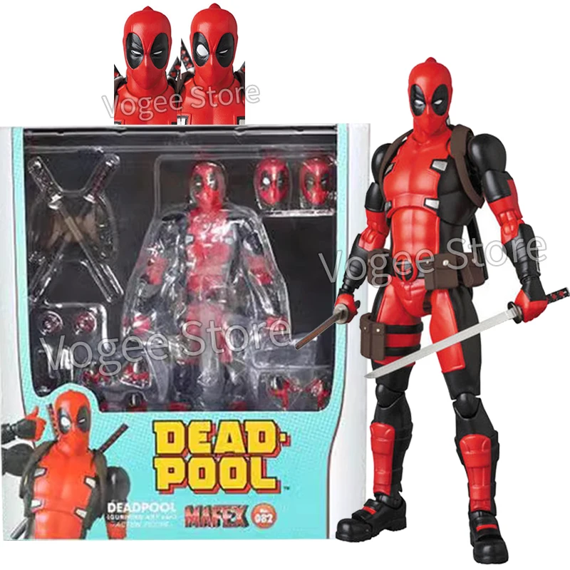 16cm Deadpool Figure Mafex 082 X-Men Action Figure Comic Version Deadpool Statue Collection Dolls Ornament Birthday Gifts