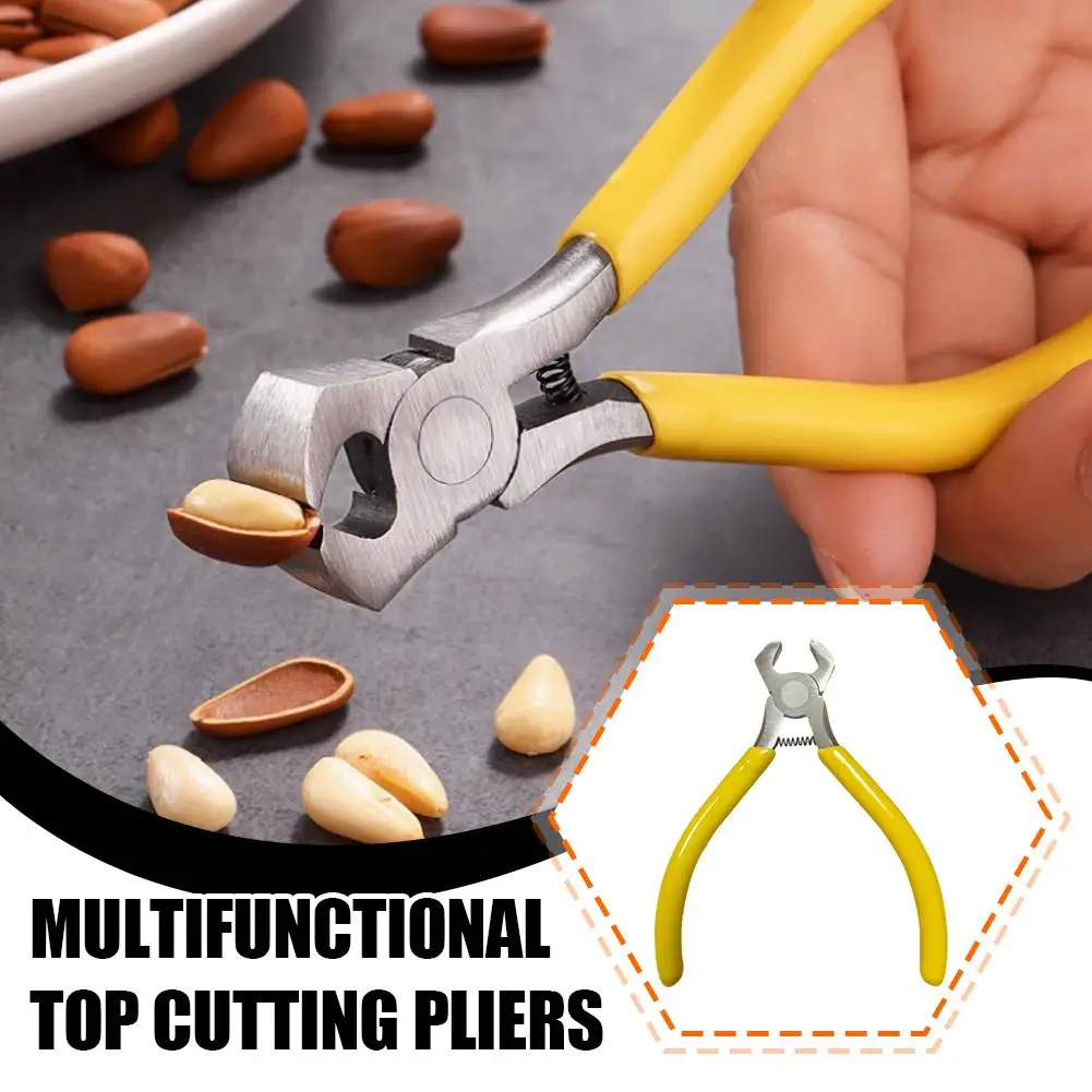 Multi-Functional Pine NUT Er เมล็ดแตงโมคีมสแตนเลสขนาดเล็ก Artifact Nibbling ฟักทองเปิด S ขี้เกียจ C1j4