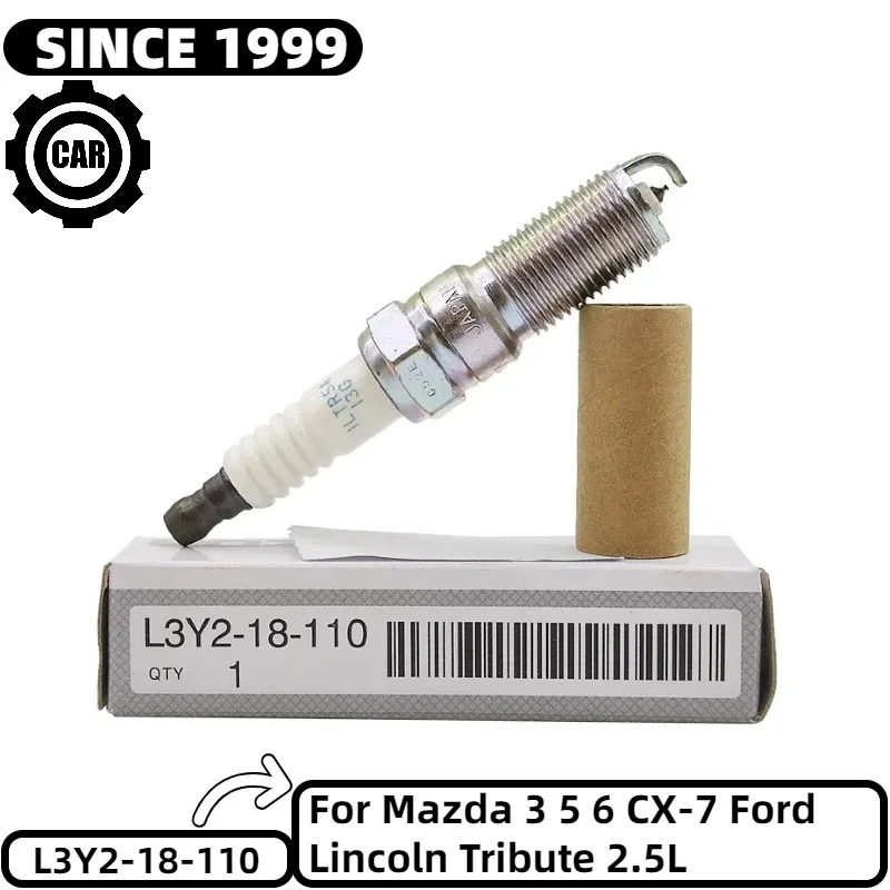 4pcs L3Y2-18-110 ILTR5A13G Iridium Spark Plug For Mazda 3 5 6 CX-7 Ford Lincoln Tribute 2.5L L3Y218110 ILTR5A-13G