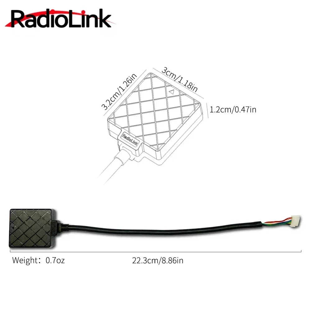 Radiolink ts100 mini m8n 8n módulo gps para radiolink mini pix pixhawk controlador de vôo fpv rc quadcopter multirotor