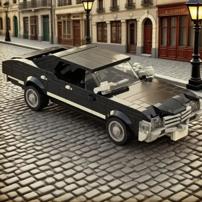 

MOC 1967 Impala Auto Building Blocks City Technology Classic Car Collect Model Assemble Vehicle Toys Xmas Gift for Boy and Kids