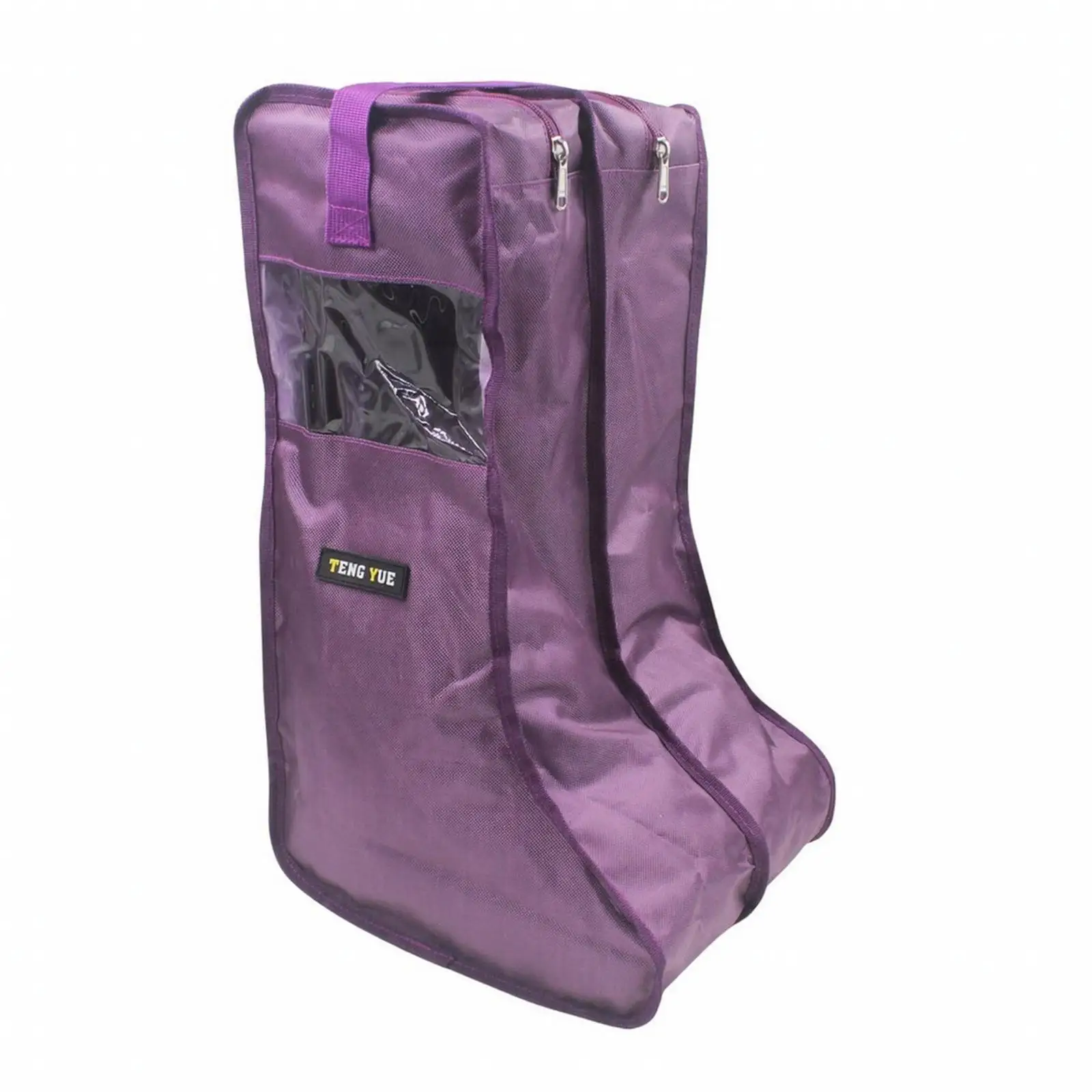 Tall Boot Bag Moisture-Resistant Boot Bag with Transparent Window Dustproof Upright for Travelers, Closet Organization