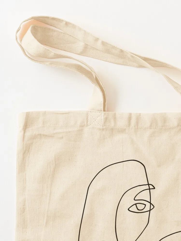 Faces - Line Art Tote Bag tote bag mulher Bolsas grandes para mulheres bolsas de luxo bolsa personalizada