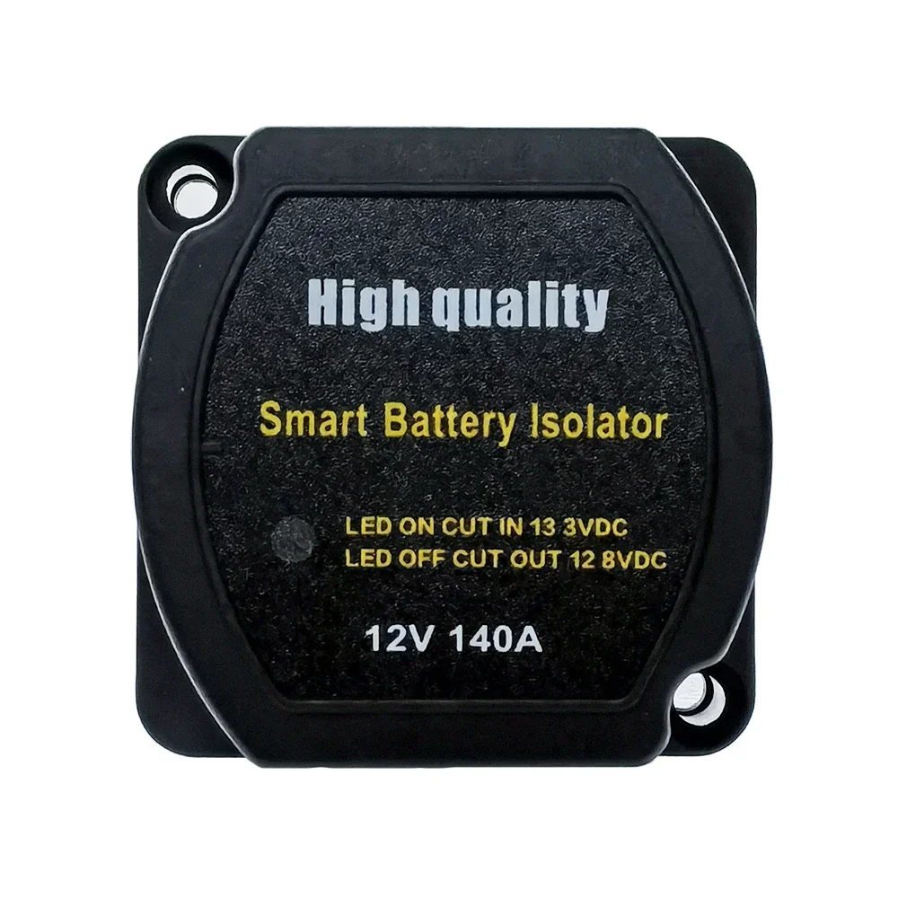 Voltage Sensitive Relay Dual Battery System Digital Display VSR 12V 140A Split Charge for Camper Car RV Yacht Smart Isolator