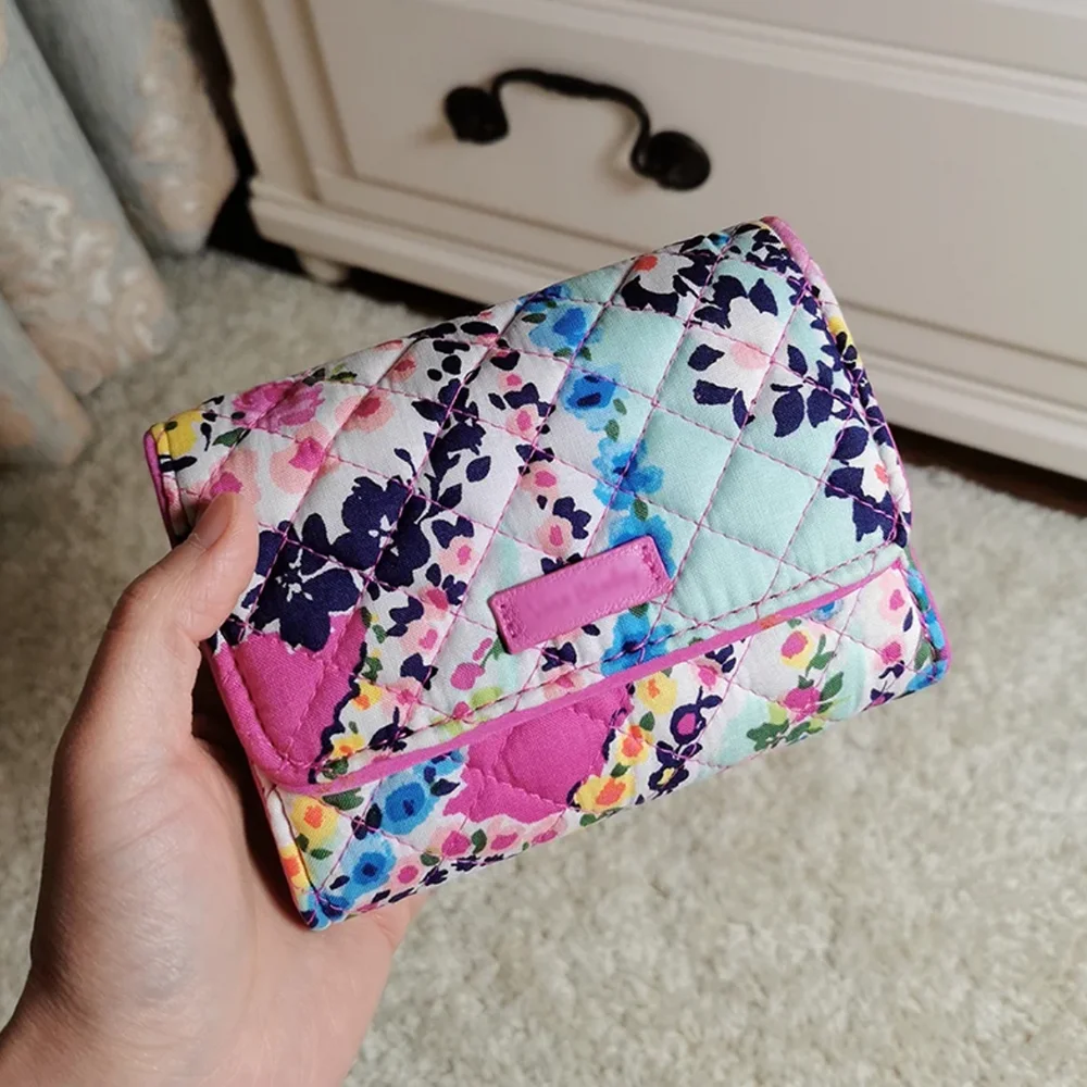 VB Pure cotton flowers printed coin purse cotton wallet ladies coin purse youth students fashion multifunctional card bag