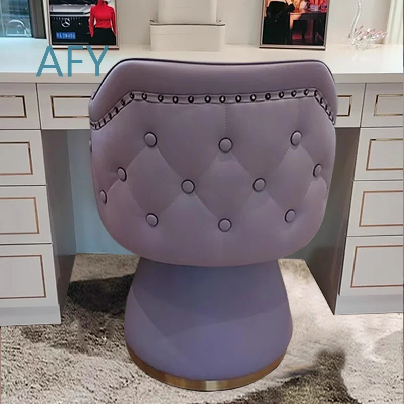 Luxury Makeup Chair for Women Bedroom Dressing Stool Retro Design Swivel Armchair Vanity Chair Seating Furniture for Makeup