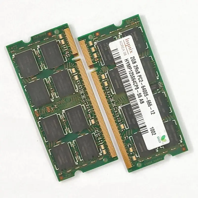 DDR2ラム2ギガバイト800のノートパソコンのメモリDDR2 2ギガバイト2RX8 PC2-6400s-666-12 sodimm 1.8v