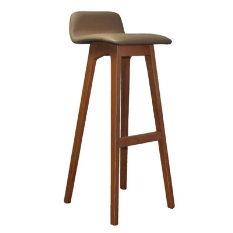 High quality wooden bar stool synthetic leather bar stool