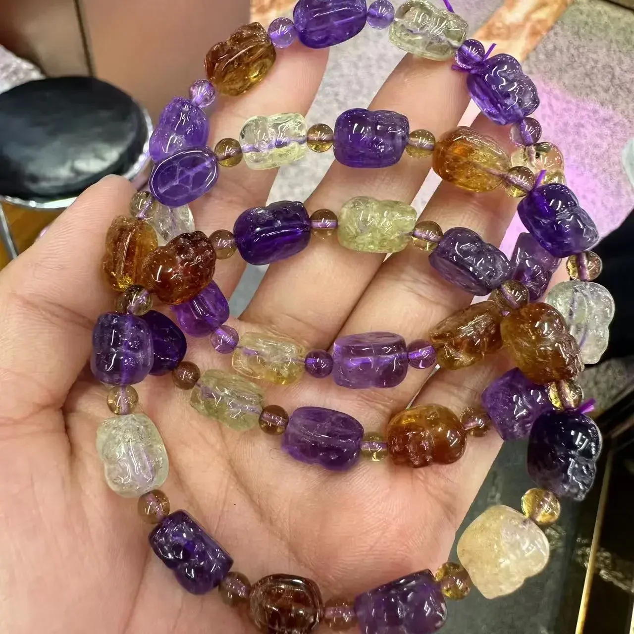 

Оптовая продажа браслета PIXIU из натурального аметиста и цитрина и лимона 2025 года | Драгоценный камень DIY ювелирные изделия для женщин и мужчин Lucky Charm подарок горячая распродажа